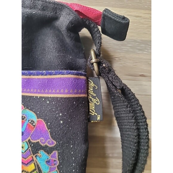 Laurel Burch Dog Puppy Clan Canvas Crossbody Tote Handbag Purse - Picture 3 of 14